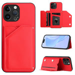 손목 스트랩이 있는 스킨 필 4 카드 슬롯 휴대폰 케이스, iPhone 7 / 8 / SE 2020 2022용, iPhone 13 Pro Max용, iPhone 13 Pro용, iPhone 13용, iPhone 13 mini용, iPhone 12용, iPhone 12 Pro Max용, iPhone 12 Pro용
