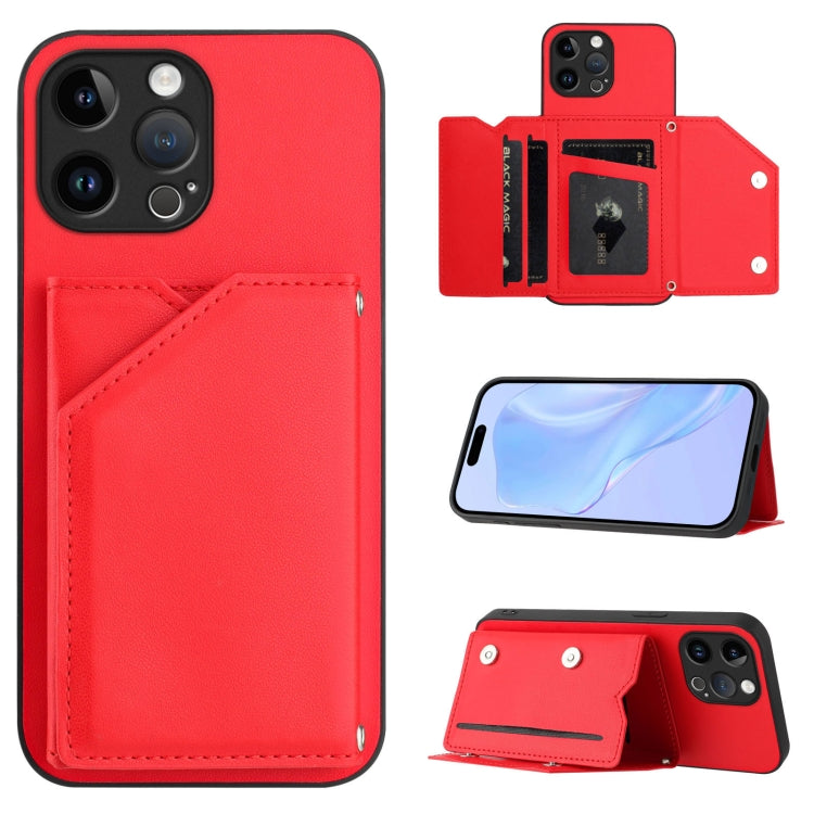 손목 스트랩이 있는 스킨 필 4 카드 슬롯 휴대폰 케이스, iPhone 7 / 8 / SE 2020 2022용, iPhone 13 Pro Max용, iPhone 13 Pro용, iPhone 13용, iPhone 13 mini용, iPhone 12용, iPhone 12 Pro Max용, iPhone 12 Pro용