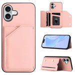 손목 스트랩이 있는 스킨 필 4 카드 슬롯 휴대폰 케이스, iPhone 17 Pro Max용, iPhone 17 Pro용, iPhone 17용, iPhone Air용, iPhone 16 Pro Max용, iPhone 16 Pro용, iPhone 16 Plus용, iPhone 16용