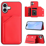 손목 스트랩이 있는 스킨 필 4 카드 슬롯 휴대폰 케이스, iPhone 17 Pro Max용, iPhone 17 Pro용, iPhone 17용, iPhone Air용, iPhone 16 Pro Max용, iPhone 16 Pro용, iPhone 16 Plus용, iPhone 16용