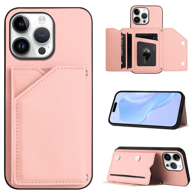손목 스트랩이 있는 스킨 필 4 카드 슬롯 휴대폰 케이스, iPhone 17 Pro Max용, iPhone 17 Pro용, iPhone 17용, iPhone Air용, iPhone 16 Pro Max용, iPhone 16 Pro용, iPhone 16 Plus용, iPhone 16용