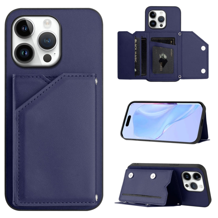 손목 스트랩이 있는 스킨 필 4 카드 슬롯 휴대폰 케이스, iPhone 17 Pro Max용, iPhone 17 Pro용, iPhone 17용, iPhone Air용, iPhone 16 Pro Max용, iPhone 16 Pro용, iPhone 16 Plus용, iPhone 16용