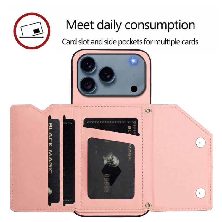 손목 스트랩이 있는 스킨 필 4 카드 슬롯 휴대폰 케이스, iPhone 17 Pro Max용, iPhone 17 Pro용, iPhone 17용, iPhone Air용, iPhone 16 Pro Max용, iPhone 16 Pro용, iPhone 16 Plus용, iPhone 16용
