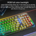 AULA F98Pro V3 99키 유선/2.4G/블루투스 3모드 RGB 기계식 키보드, 아이스 크리스탈 스위치