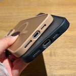 서리 낀 피부 느낌 MagSafe 휴대폰 케이스, 아이폰 13용, 아이폰 12용, 아이폰 12 프로 맥스용, 아이폰 12 프로용, 아이폰 11 프로 맥스용, 아이폰 11용, 아이폰 11 프로용