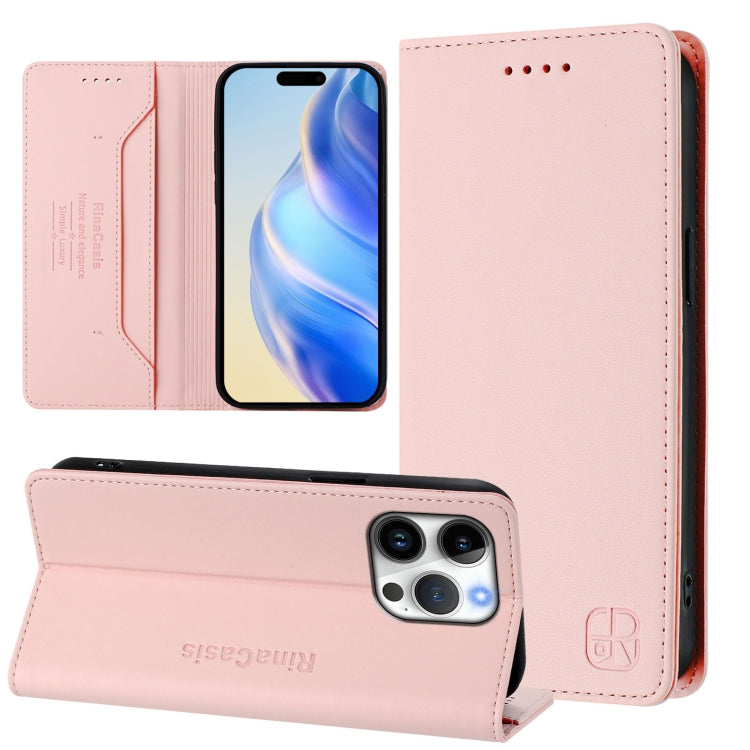 RC01 이중 접이식 자석 흡착 RFID 가죽 휴대폰 케이스, iPhone 17e / 16e용, iPhone 17 Pro Max용, iPhone 17 Pro용, iPhone 17용, iPhone Air용, iPhone 16 Pro Max용