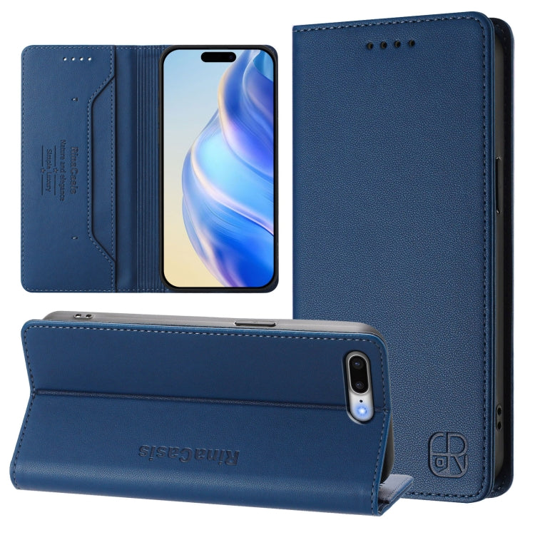 RC01 이중 접이식 자석 흡착 RFID 가죽 휴대폰 케이스, iPhone 7 Plus / 8 Plus용