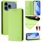 RC01 이중 접이식 자석 흡착 RFID 가죽 휴대폰 케이스, iPhone 17e / 16e용, iPhone 17 Pro Max용, iPhone 17 Pro용, iPhone 17용, iPhone Air용, iPhone 16 Pro Max용