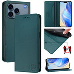 RC01 이중 접이식 자석 흡착 RFID 가죽 휴대폰 케이스, iPhone 17e / 16e용, iPhone 17 Pro Max용, iPhone 17 Pro용, iPhone 17용, iPhone Air용, iPhone 16 Pro Max용