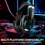 KOTION EACH G9000 프로 온이어 게이밍 헤드셋 마이크 포함, 케이블 길이: 약 2.1m, G9000 프로