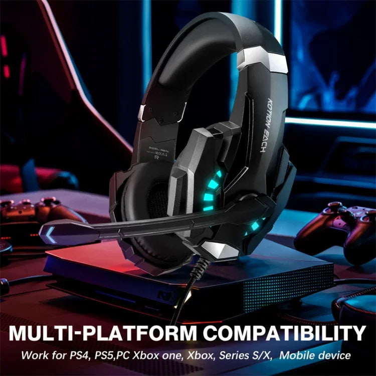 KOTION EACH G9000 프로 온이어 게이밍 헤드셋 마이크 포함, 케이블 길이: 약 2.1m, G9000 프로