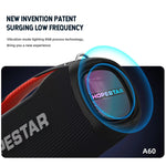 HOPESTAR A60 100W 야외 휴대용 IPX6 방수 블루투스 스피커 마이크 포함