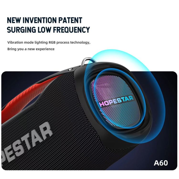 HOPESTAR A60 100W 야외 휴대용 IPX6 방수 블루투스 스피커 마이크 포함
