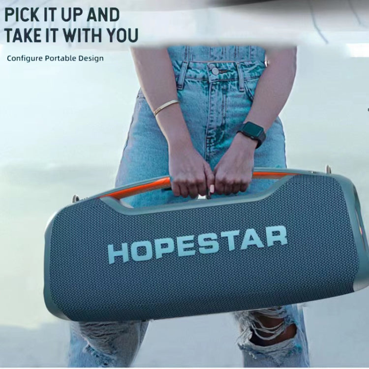 HOPESTAR A60 100W 야외 휴대용 IPX6 방수 블루투스 스피커 마이크 포함