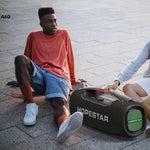 HOPESTAR A60 100W 야외 휴대용 IPX6 방수 블루투스 스피커 마이크 포함
