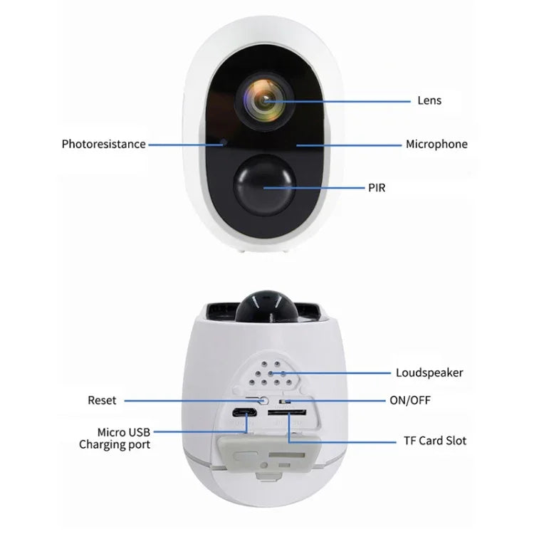 그래피티 버전 홈 울트라 HD 태양광 패널 무선 WiFi 감시 카메라, 메모리 없음, 32GB, 64GB, 128GB