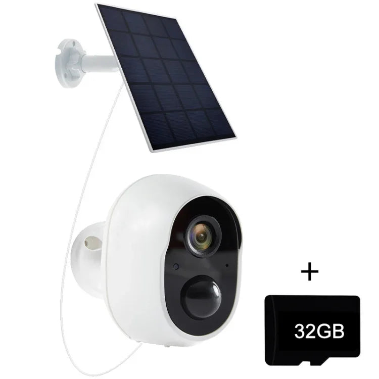 그래피티 버전 홈 울트라 HD 태양광 패널 무선 WiFi 감시 카메라, 메모리 없음, 32GB, 64GB, 128GB