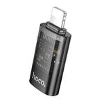hoco UA36A 8핀 수컷 to USB-C / 타입-C 암컷 OTG 투명 어댑터, 8핀 수컷 to USB-C / 타입-C 암컷