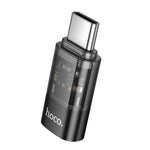 hoco UA36D USB-C / 타입-C 수컷 to 8핀 암컷 OTG 투명 어댑터, USB-C / 타입-C 수컷 to 8핀 암컷