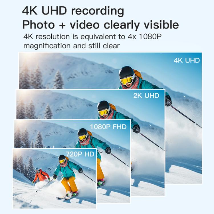 H88 4K 엄지 스포츠 카메라 미니 WiFi 카메라, 심플 버전, 스탠다드 버전
