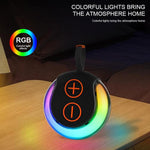 휴대용 야외 RGB 조명 블루투스 스피커 데스크탑 서브우퍼