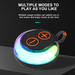휴대용 야외 RGB 조명 블루투스 스피커 데스크탑 서브우퍼