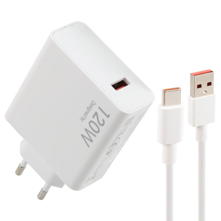 1m USB to Type-C 케이블 포함 120W USB 고속 충전기, 120W