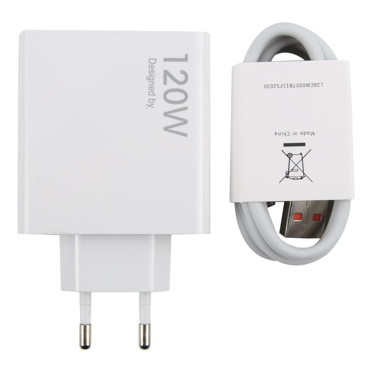 1m USB to Type-C 케이블 포함 120W USB 고속 충전기, 120W