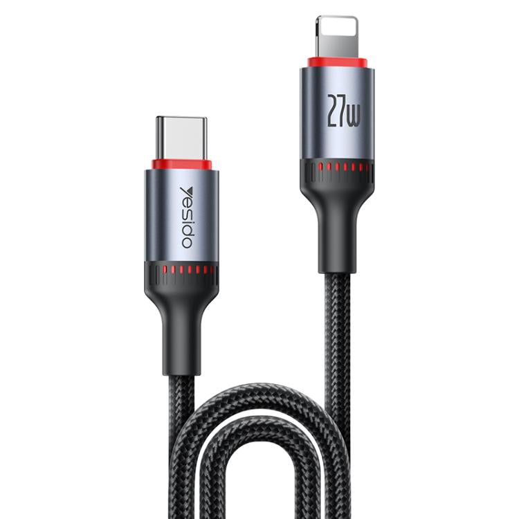 Yesido CA184 PD27W 3A USB-C / Type-C to 8핀 충전 데이터 케이블, 길이: 2m, CA184