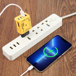 AR-PD14 GaN 120W 충전 어댑터 4포트 2 PD 2 QC 3.0 USB 및 USB-C / 타입-C 고속 충전기, EU 플러그, US 플러그