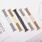 6체인 스테인리스 스틸 시계 밴드, 애플 워치 46mm / 49mm / 45mm / 44mm용, 애플 워치 42mm / 41mm / 40mm / 38mm용