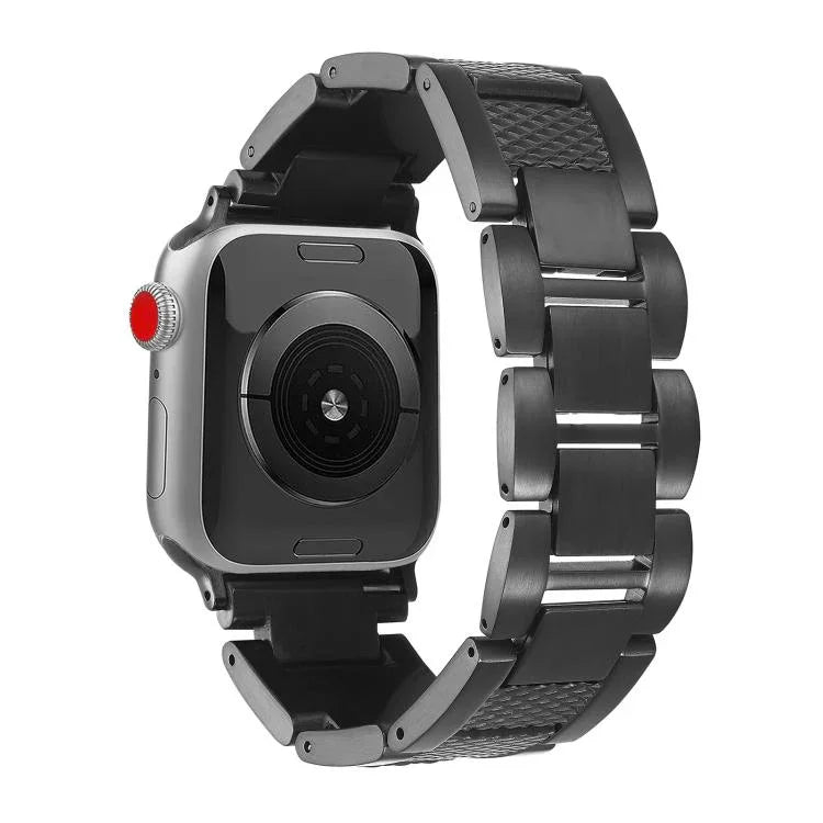 웨이브 스레드 3비즈 스테인리스 스틸 시계 밴드, 애플 워치 46mm / 49mm / 45mm / 44mm용, 애플 워치 42mm / 41mm / 40mm / 38mm용