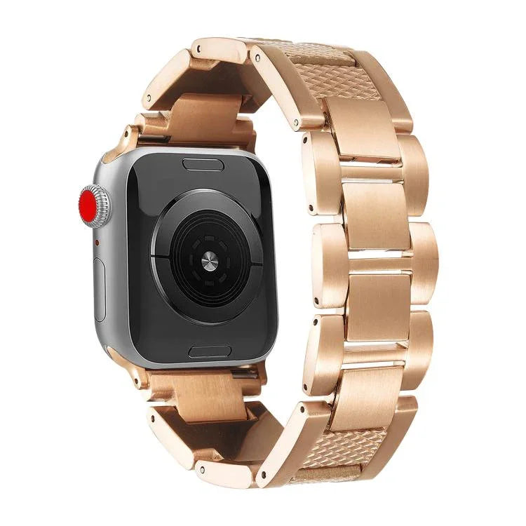 웨이브 스레드 3비즈 스테인리스 스틸 시계 밴드, 애플 워치 46mm / 49mm / 45mm / 44mm용, 애플 워치 42mm / 41mm / 40mm / 38mm용