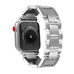 웨이브 스레드 3비즈 스테인리스 스틸 시계 밴드, 애플 워치 46mm / 49mm / 45mm / 44mm용, 애플 워치 42mm / 41mm / 40mm / 38mm용