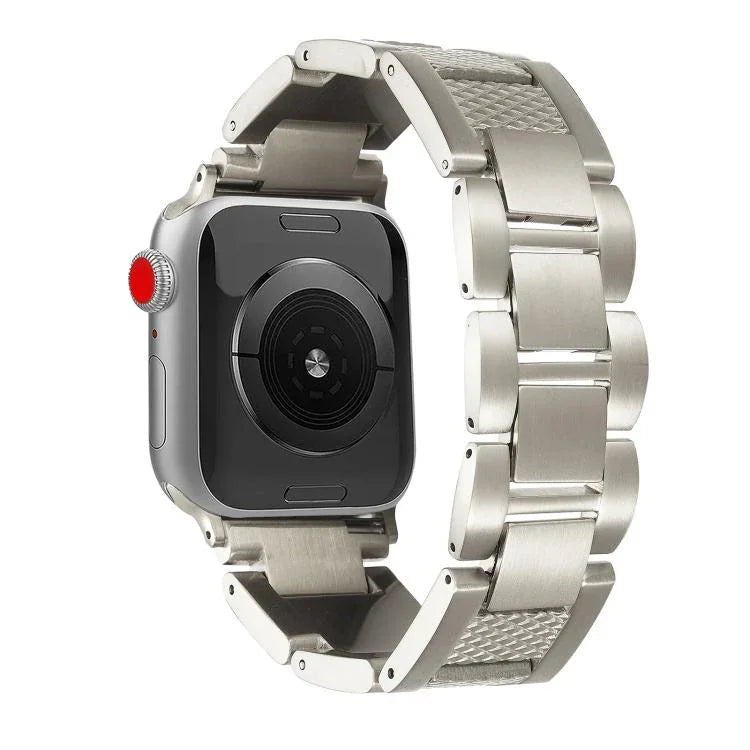 웨이브 스레드 3비즈 스테인리스 스틸 시계 밴드, 애플 워치 46mm / 49mm / 45mm / 44mm용, 애플 워치 42mm / 41mm / 40mm / 38mm용