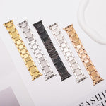 웨이브 스레드 3비즈 스테인리스 스틸 시계 밴드, 애플 워치 46mm / 49mm / 45mm / 44mm용, 애플 워치 42mm / 41mm / 40mm / 38mm용