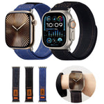 데님 나일론 후크 앤 루프 패스너 캔버스 시계줄, 애플 워치 46mm / 49mm / 45mm / 44mm용, 애플 워치 42mm / 41mm / 40mm / 38mm용