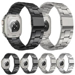 노먼 클라스프 3링크 스테인리스 스틸 시계줄, 애플 워치 46mm / 49mm / 45mm / 44mm용