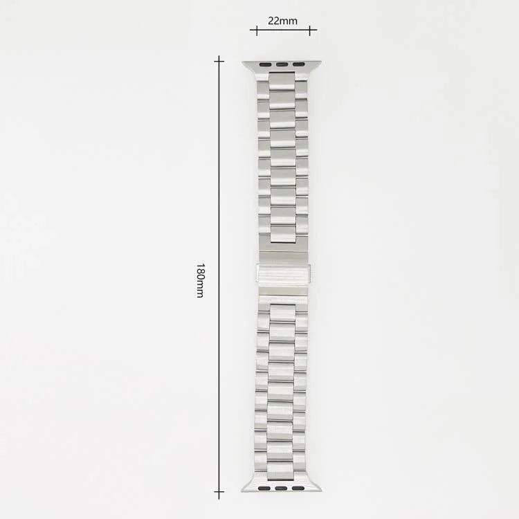 노먼 클라스프 3링크 스테인리스 스틸 시계줄, 애플 워치 46mm / 49mm / 45mm / 44mm용