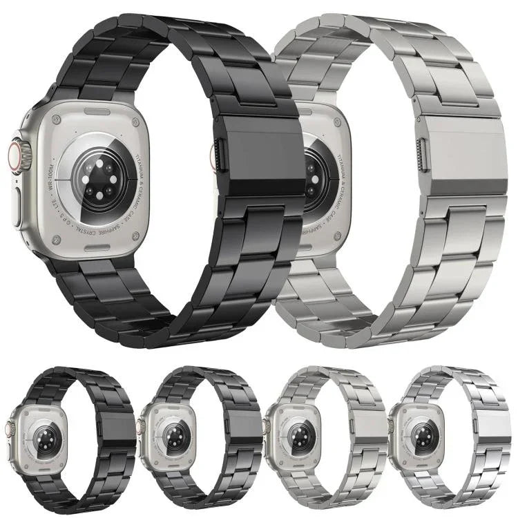 노먼 클라스프 3링크 티타늄 합금 시계줄, 애플 워치 46mm / 49mm / 45mm / 44mm용