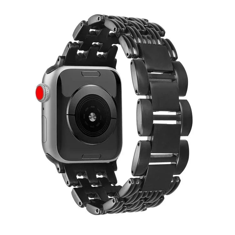 5구 줄무늬 스테인리스 스틸 시계줄, 애플 워치 46mm / 49mm / 45mm / 44mm용, 애플 워치 42mm / 41mm / 40mm / 38mm용