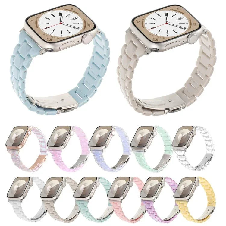 작은 허리 마름모 3구 수지 시계줄, 애플 워치 46mm / 49mm / 45mm / 44mm용, 애플 워치 42mm / 41mm / 40mm / 38mm용