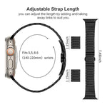 나비 버클 단일 구 티타늄 합금 시계줄, 애플 워치 46mm / 49mm / 45mm / 44mm용