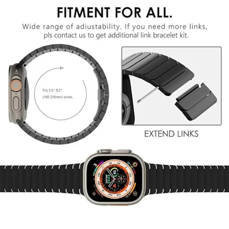 나비 버클 단일 구 티타늄 합금 시계줄, 애플 워치 46mm / 49mm / 45mm / 44mm용