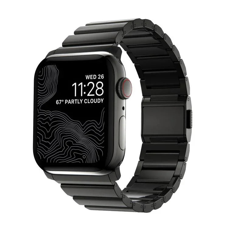 노먼 클라스프 단일 구 스테인리스 스틸 시계줄, 애플 워치 46mm / 49mm / 45mm / 44mm용