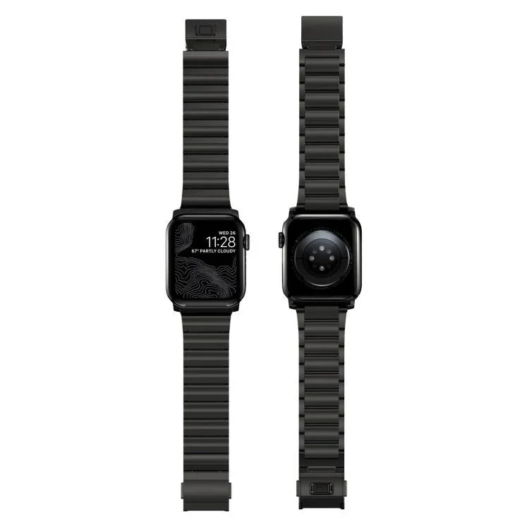 노먼 클라스프 단일 구 스테인리스 스틸 시계줄, 애플 워치 46mm / 49mm / 45mm / 44mm용