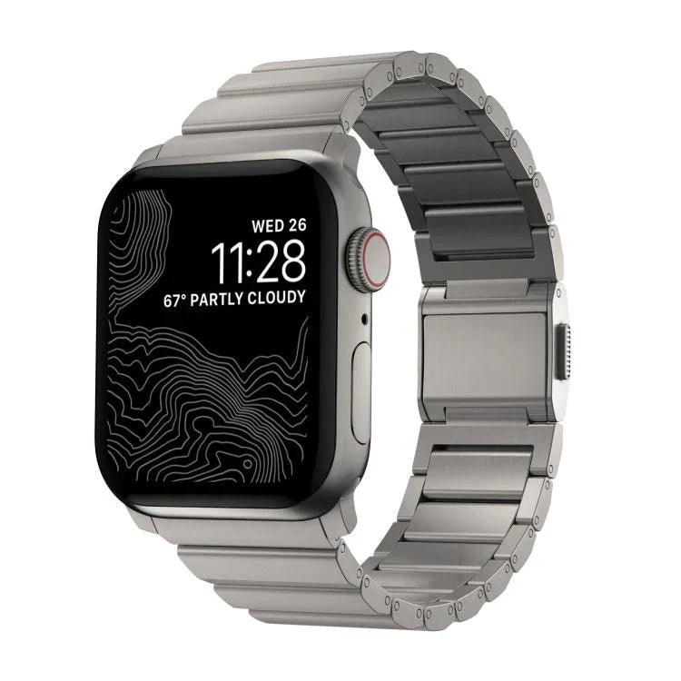 노먼 클라스프 단일 구 스테인리스 스틸 시계줄, 애플 워치 46mm / 49mm / 45mm / 44mm용