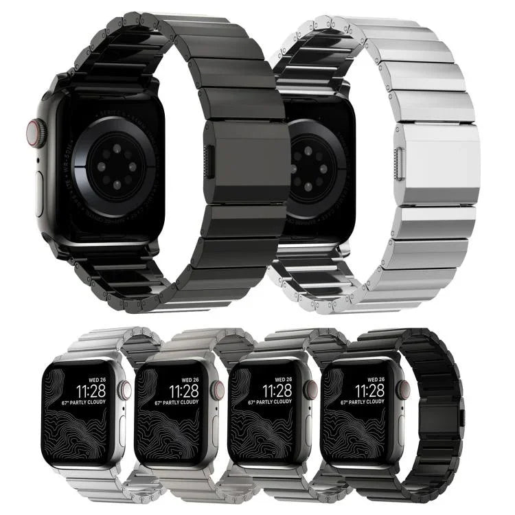 노먼 클라스프 단일 구 스테인리스 스틸 시계줄, 애플 워치 46mm / 49mm / 45mm / 44mm용