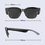 E60 ENC 소음 감소 스마트 오디오 블루투스 안경, E60 (블랙), E60 (투명)
