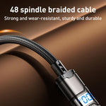 REMAX C01-AL 3A USB to 8핀 나일론 꼬임 데이터 케이블, 길이: 1.2m, USB to 8핀